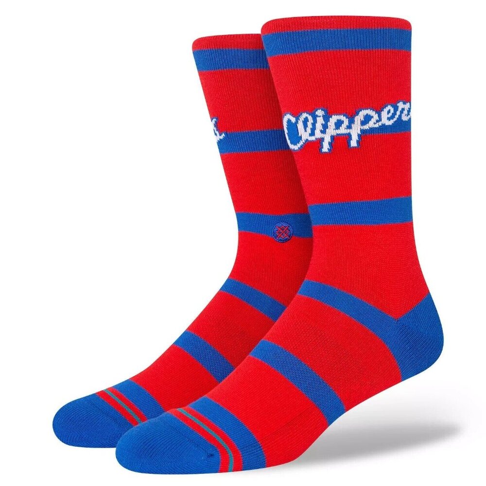 Los Angeles Clippers Stance NBA HWC Hardwood Classics Crew Socks Large Men 9-13